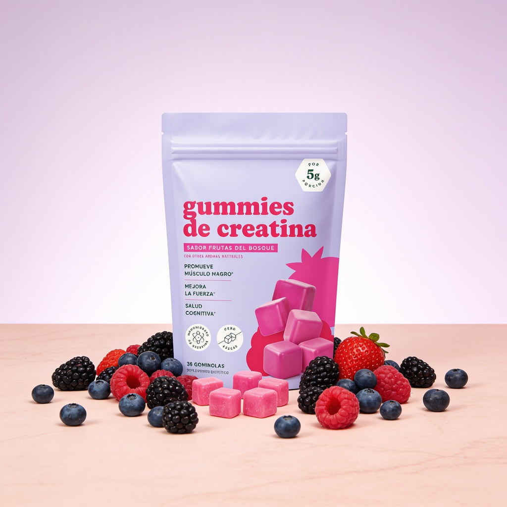 Gummies Creatina · Frutas del Bosque