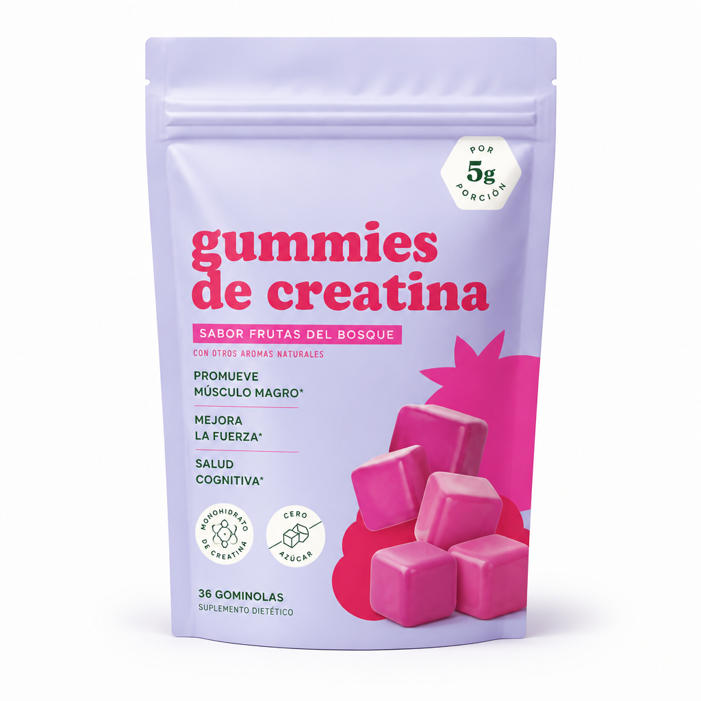 Gummies Creatina · Frutas del Bosque